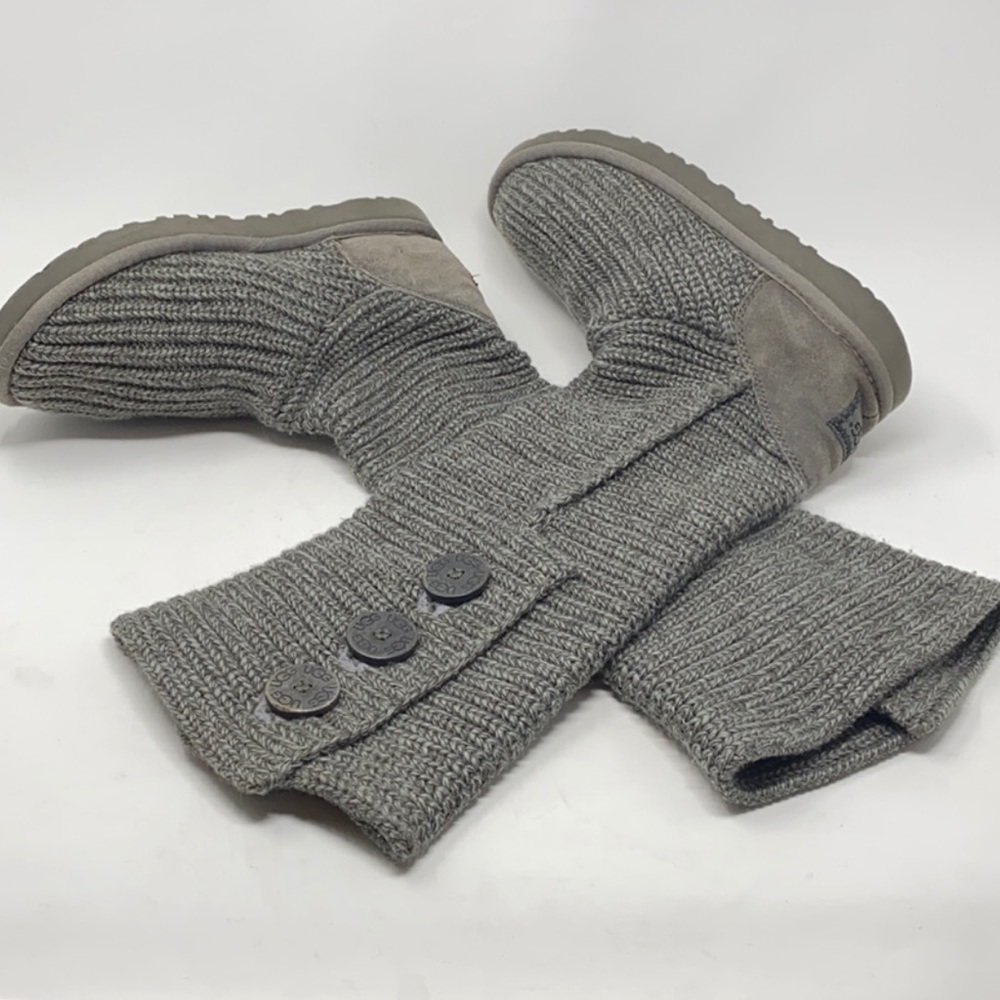 UGG Classic Cardy Knit Boot Grey